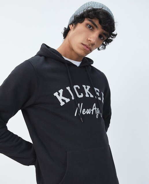 Sudadera de hombre negra con capucha · Sfera · El Corte Inglés