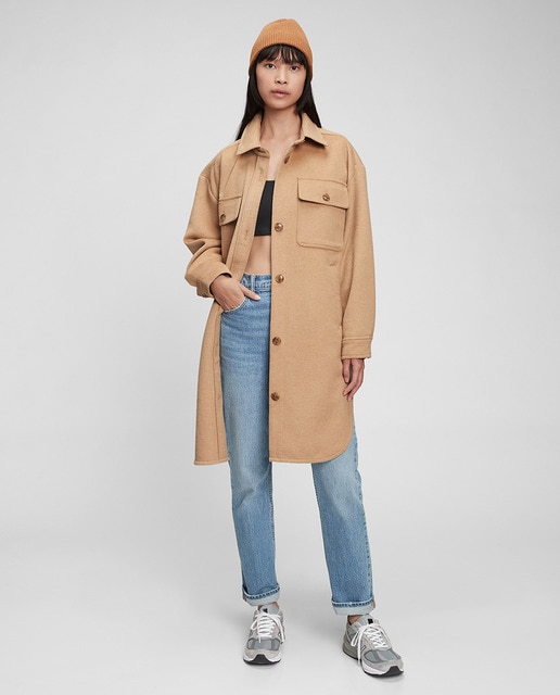 Gabardina de mujer con botones y cuello solapa · GAP · El Corte Inglés