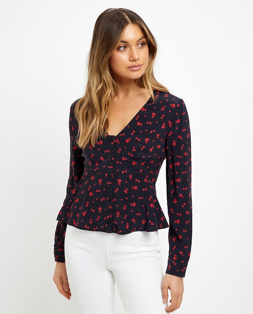 Camisa de mujer de manga larga con estampado · Kookai · El Corte Inglés