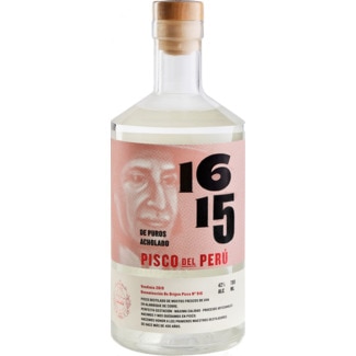 Aguardente Pisco Del Perú de Puros Acholado garrafa 70 cl - 1615