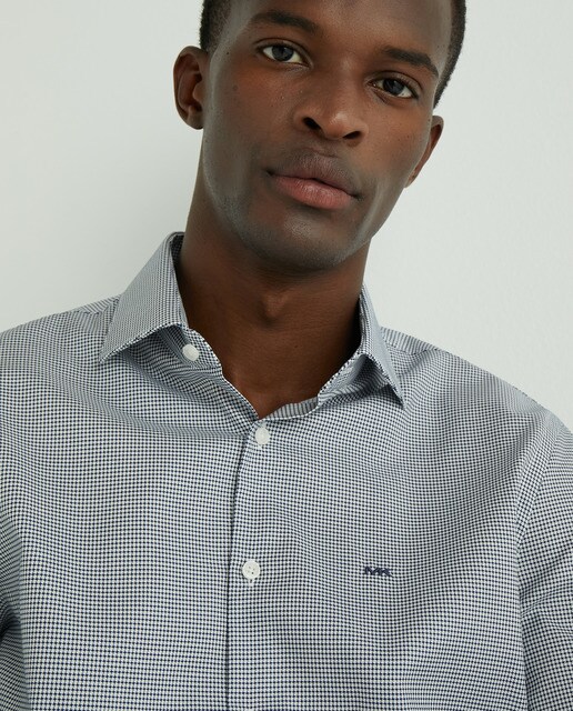 Camisa de hombre custom estructura azul · Michael Kors · El Corte Inglés
