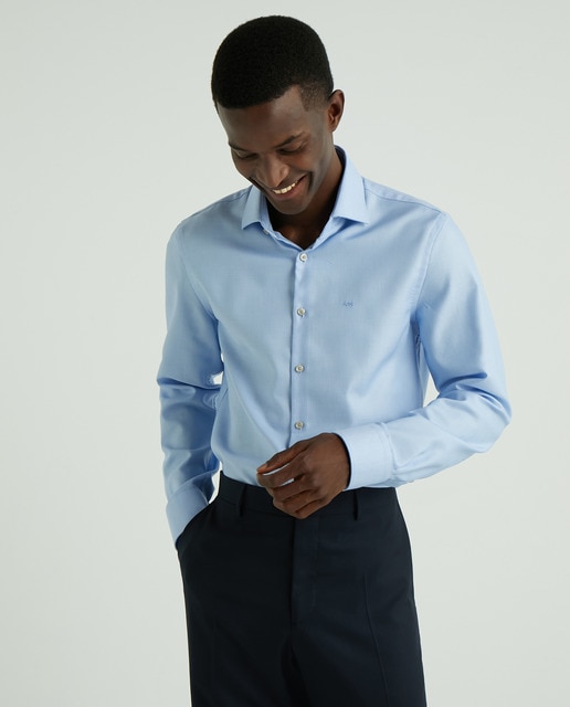 Camisa de hombre custom estructura azul · Michael Kors · El Corte Inglés