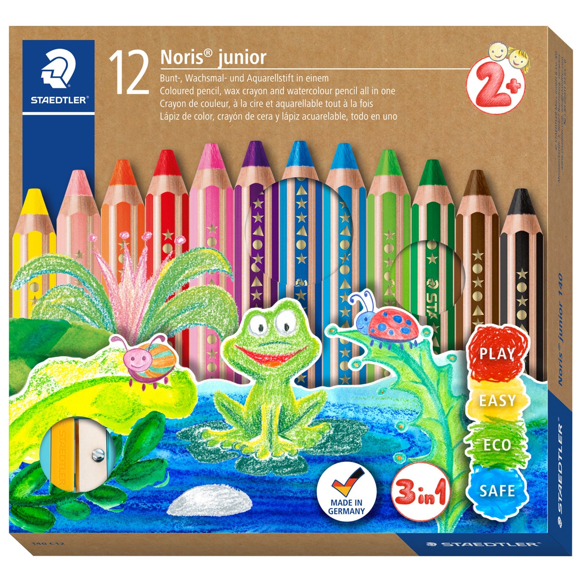 12 Lápices de Color Staedtler Buddy 3 en 1 2