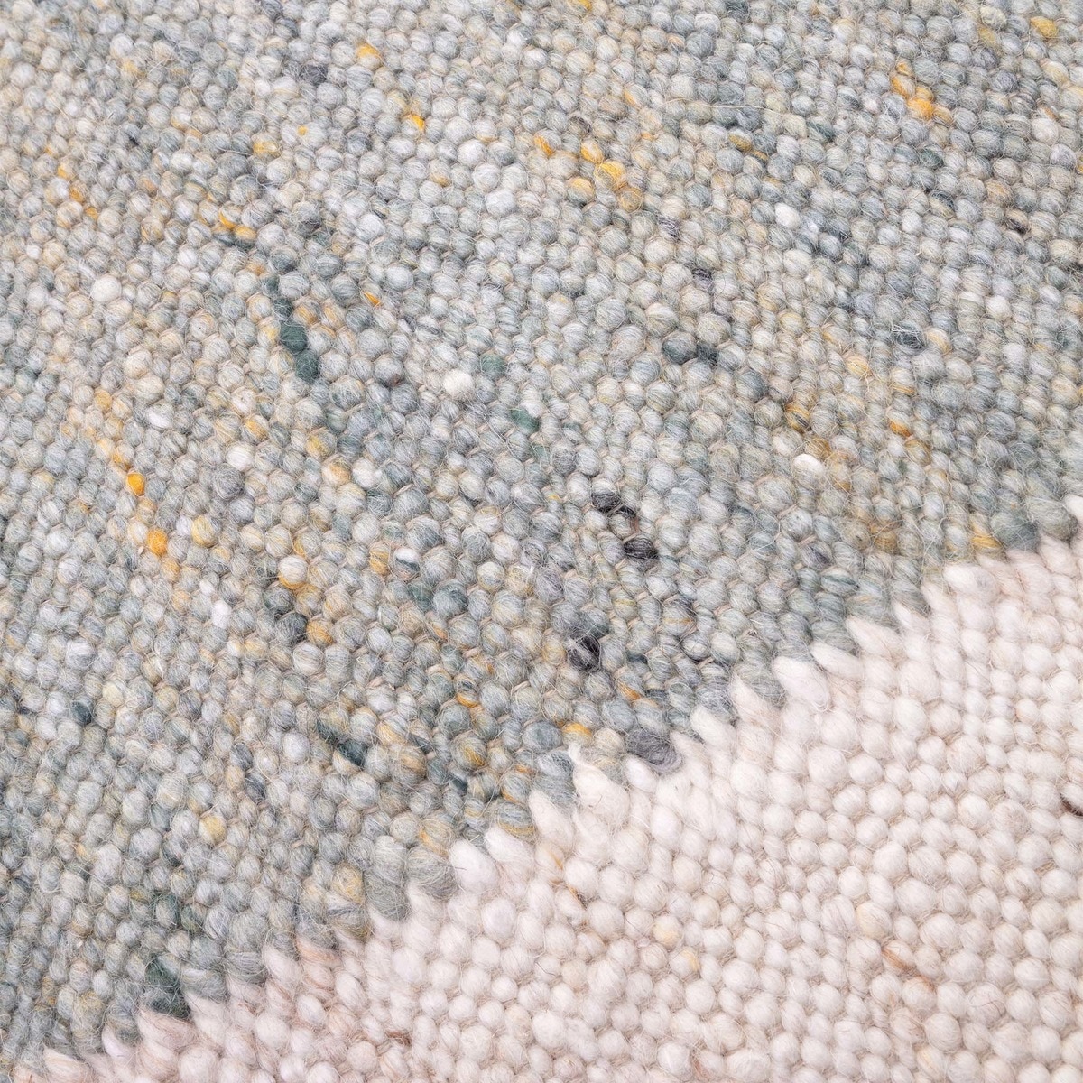 Tapete feito à mão Ariel Verde-3