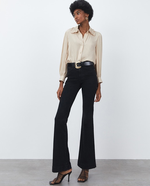 Camisa de mujer cuello bobo cierre botones · Sfera · El Corte Inglés
