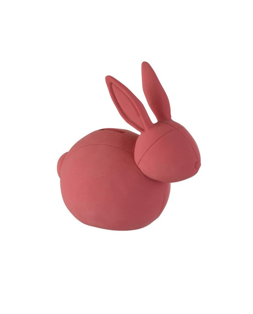 Imagen 0 de Alcancia conejo poli rosa