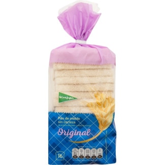 Pão de Forma sem Côdea embalagem 450 g - El Corte Inglés