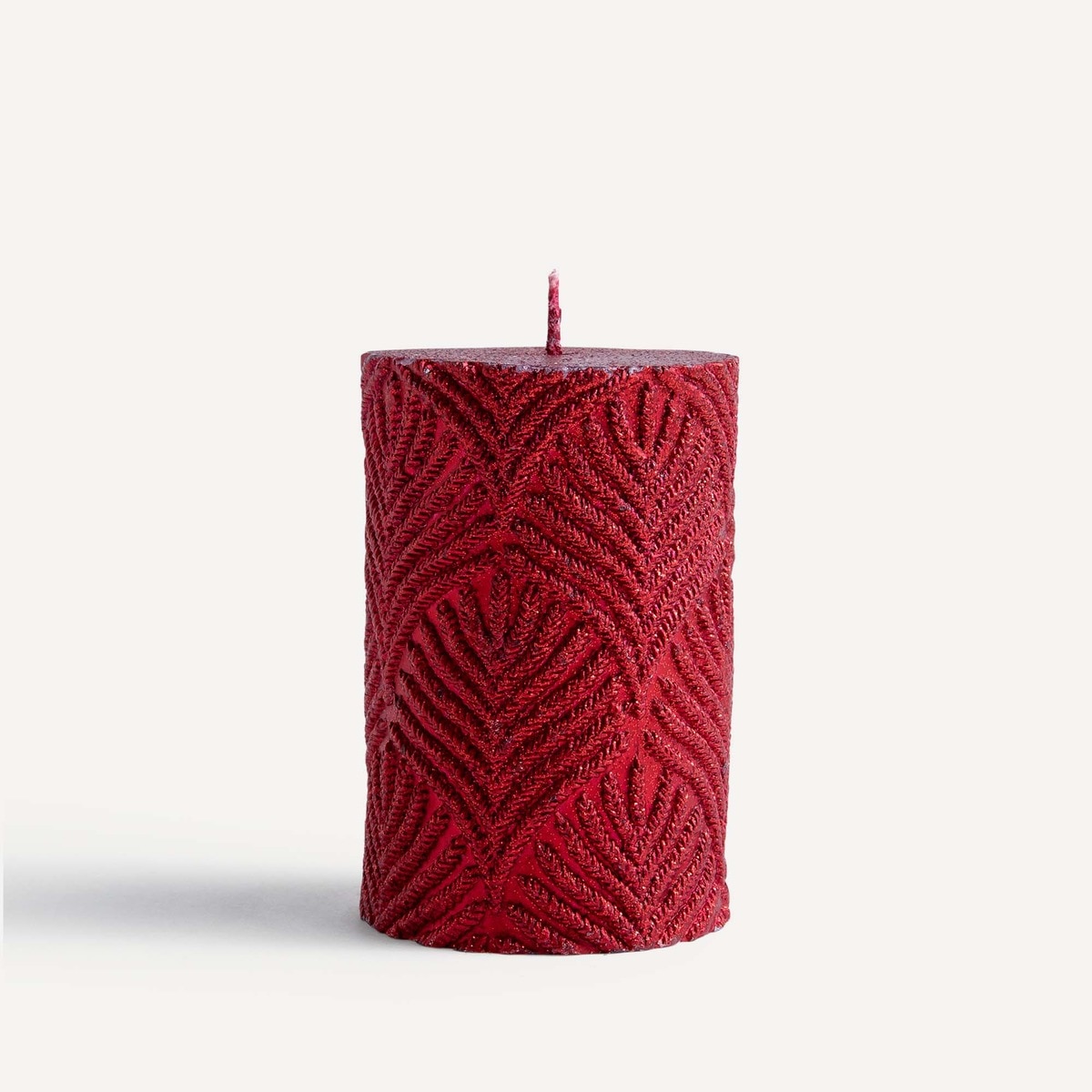 Imagen 0 de Vela decorativa taco hojas Navidad El Corte Inglés