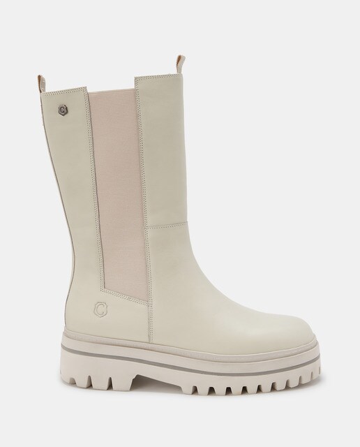 Botas de mujer Carmela de piel en color blanco · Carmela · El Corte Inglés