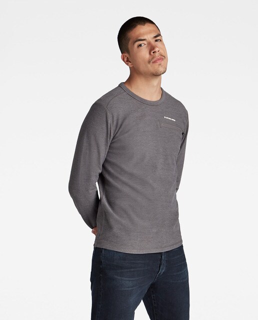 Camiseta Astro Tweeter de hombre gris de manga larga · G-Star Raw · El Corte  Inglés