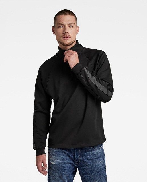 Sudadera Astra Wrap de negra con cuello alto · G-Star Raw · El Corte Inglés