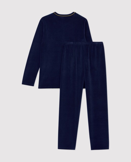 Pijama a rayas de niño de terciopelo · Petit Bateau · El Corte Inglés