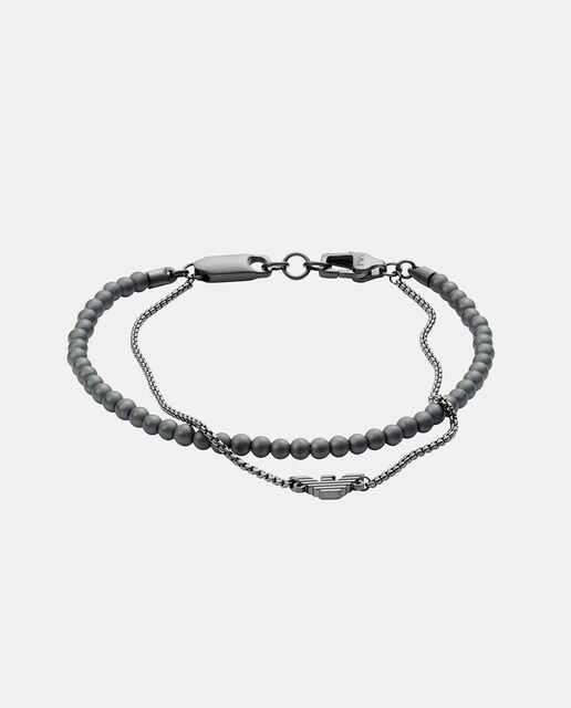 Pulsera de hombre de acero cn colgante · Emporio Armani · El Corte Inglés