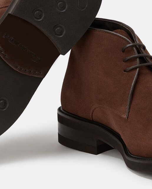 Botas de hombre en piel serraje en color marrón · Emidio Tucci · El Corte  Inglés