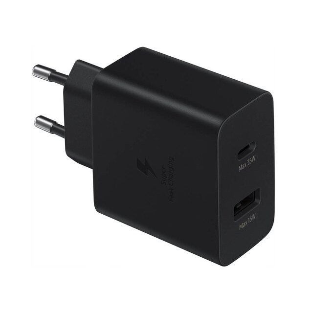 Imagem 0 de Adaptador de corrente Samsung 35W Duo - Preto