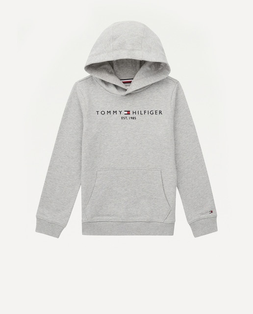 Imagen 0 de Sudadera de bebe niño en gris con capucha y logo bordado