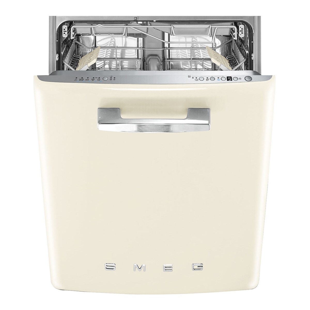 Máquina de Lavar Loiça Sob Bancada Smeg Anni 50 STFABCR3 Sistema de Lavagem Planetário, de 13 Talheres e de 60 cm - Creme Polido Creme-1