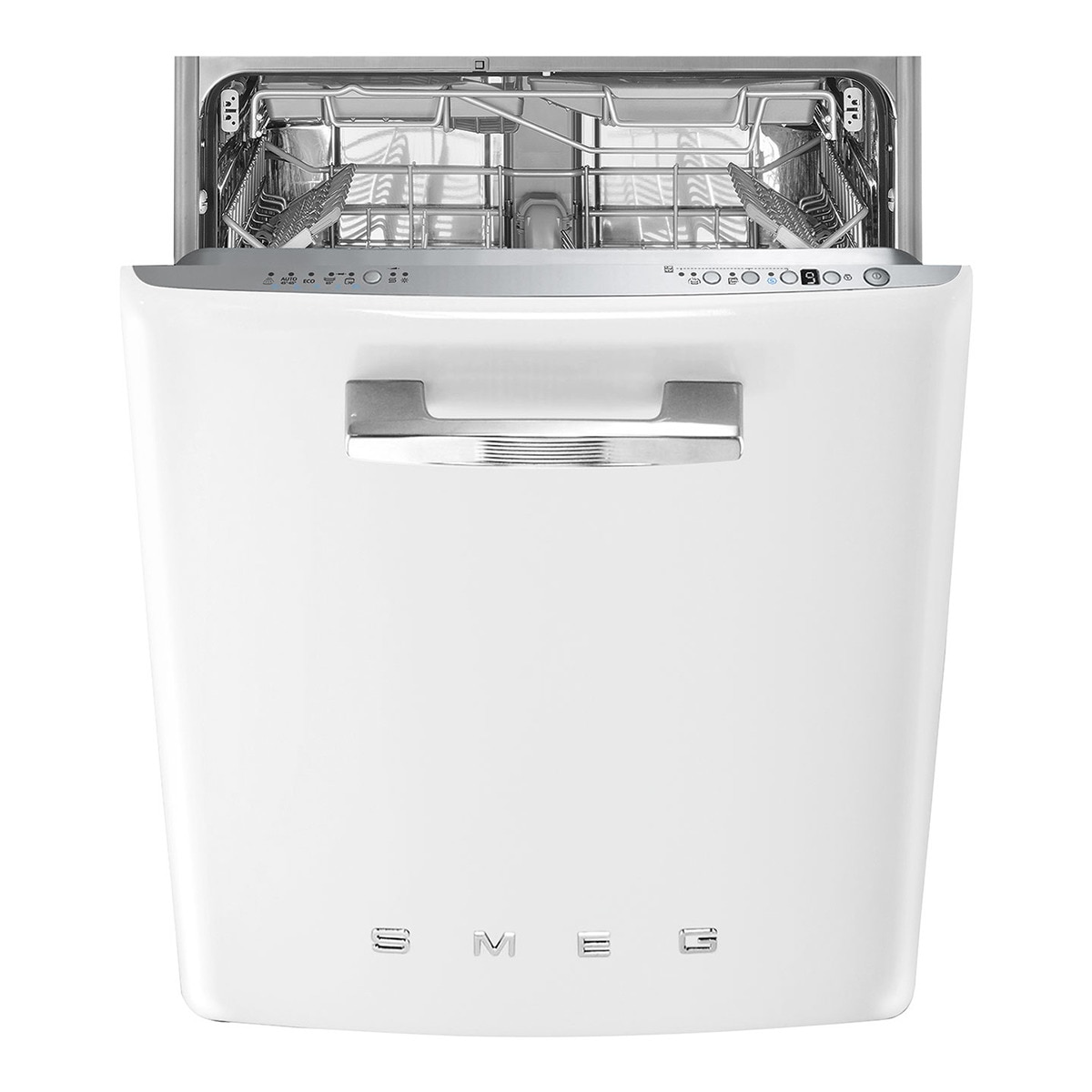 Máquina de Lavar Loiça Sob Bancada Smeg Anni 50 STFABWH3 Sistema de Lavagem Planetário, de 13 Talheres e de 60 cm - Branco Polido Branco-1
