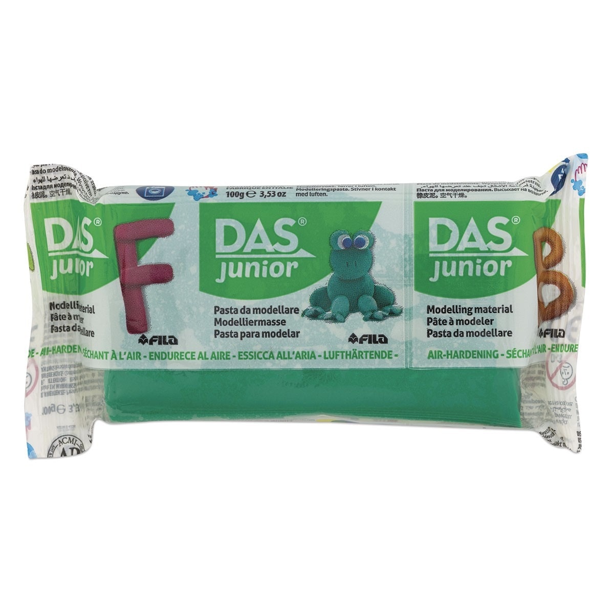 Pasta de Modelar 100g Verde Das 1