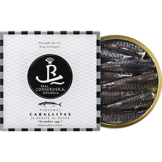 caballitas en aceite de oliva lata 110 g neto escurrido - Real Conservera Española