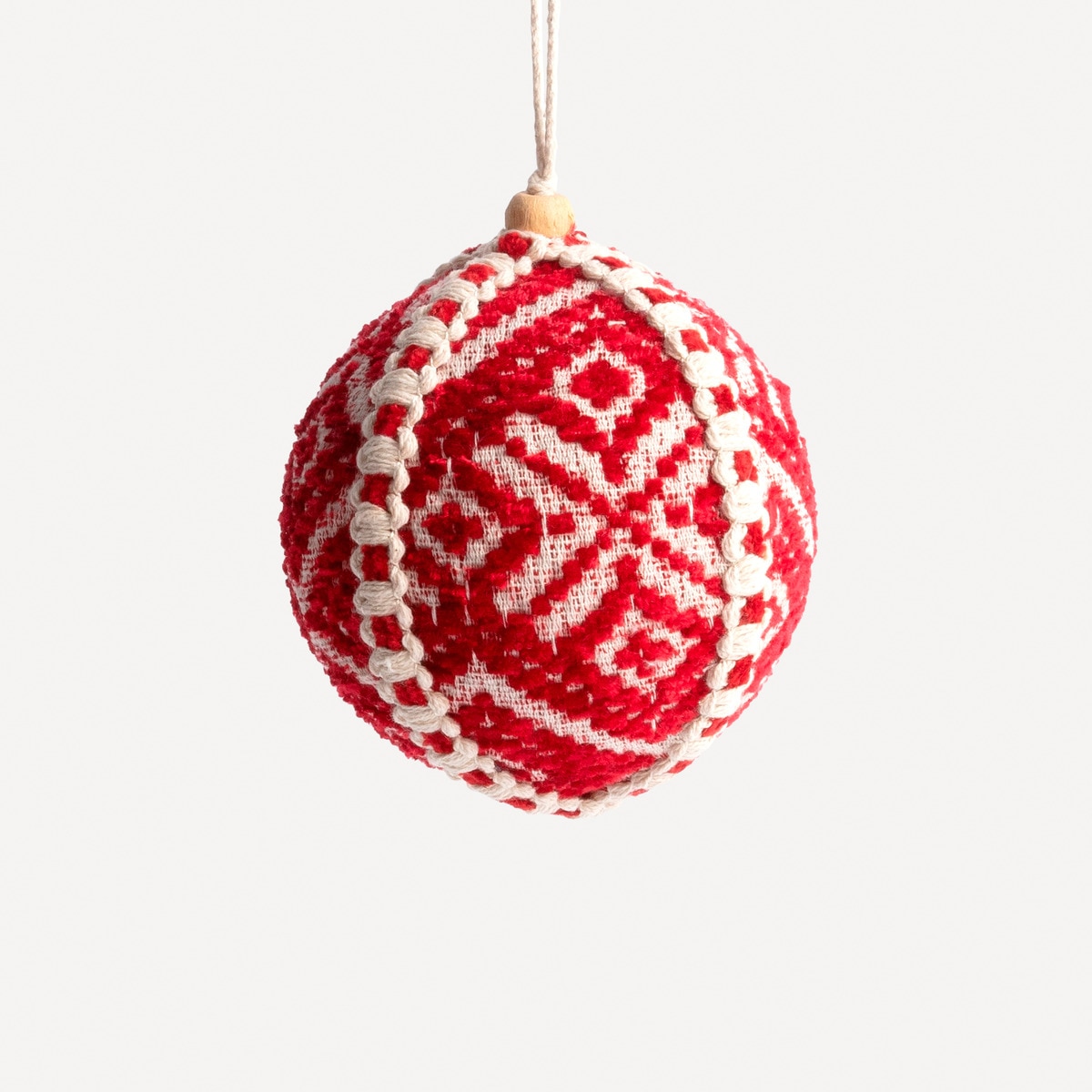 Bola com Motivos Geométricos Vermelho-1