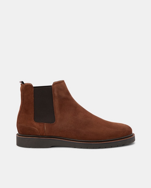 Botines Chelsea de hombre en ante de color marrón · Emidio Tucci · El Corte  Inglés