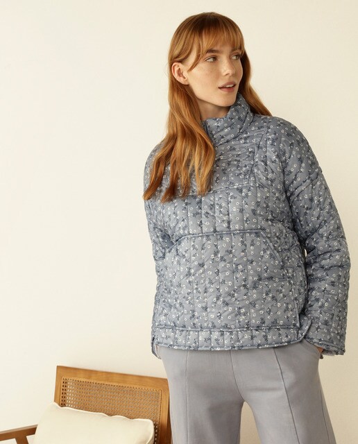 Abrigo corto acolchado flores línea Comfort · Southern Cotton · El Corte  Inglés