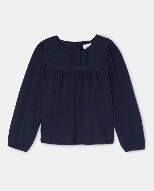 Camiseta de niña lencera azul · Kids El Corte Inglés · El Corte Inglés