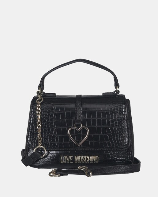 Bolso de mano pequeño en negro con grabado coco y asa bandolera · Love  Moschino · El Corte Inglés