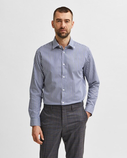 Camiseta Para Hombre A Rayas Ropa De Hombre Top Ajustado Cuello Redondo Rojo Ajustado Manga Larga Harajuku Moda Normal Coreano Otono