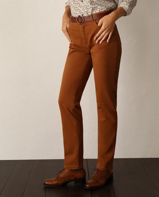 Imagen 0 de Pantalón recto de mujer con cinco bolsillos