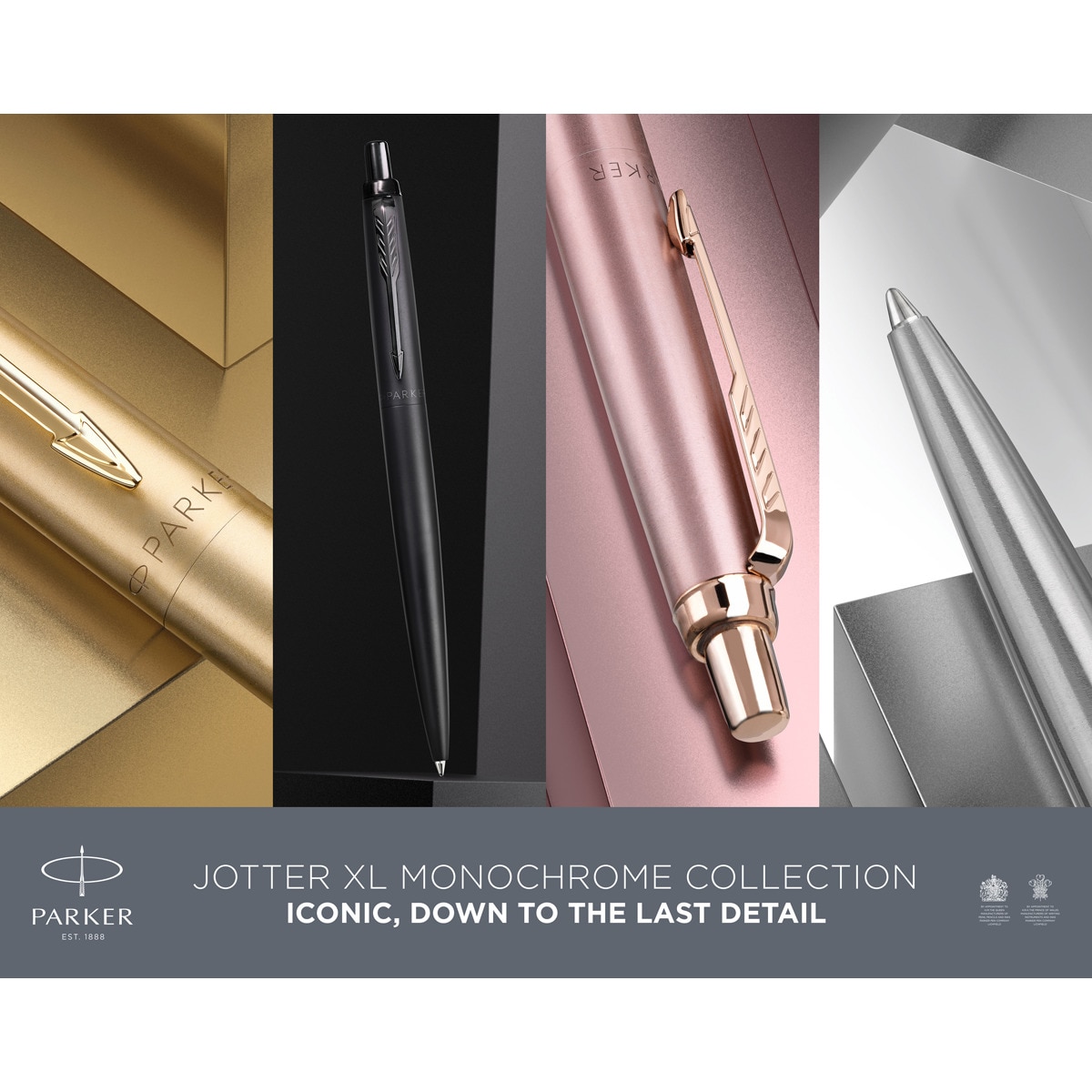 Caneta esferográfica Jotter XL Monocromo Dourado Metálico Ouro-6
