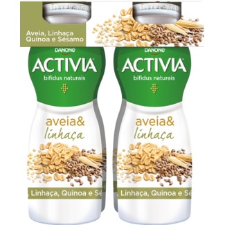 Bifidus Líquido de Aveia, Linhaça, Quinoa e Sésamo Pack 4 unidades embalagem 155 g - Activia
