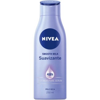 Loção para Corpo Suavizante 48h Pele Seca Smooth Milk embalagem 250 ml - Nivea