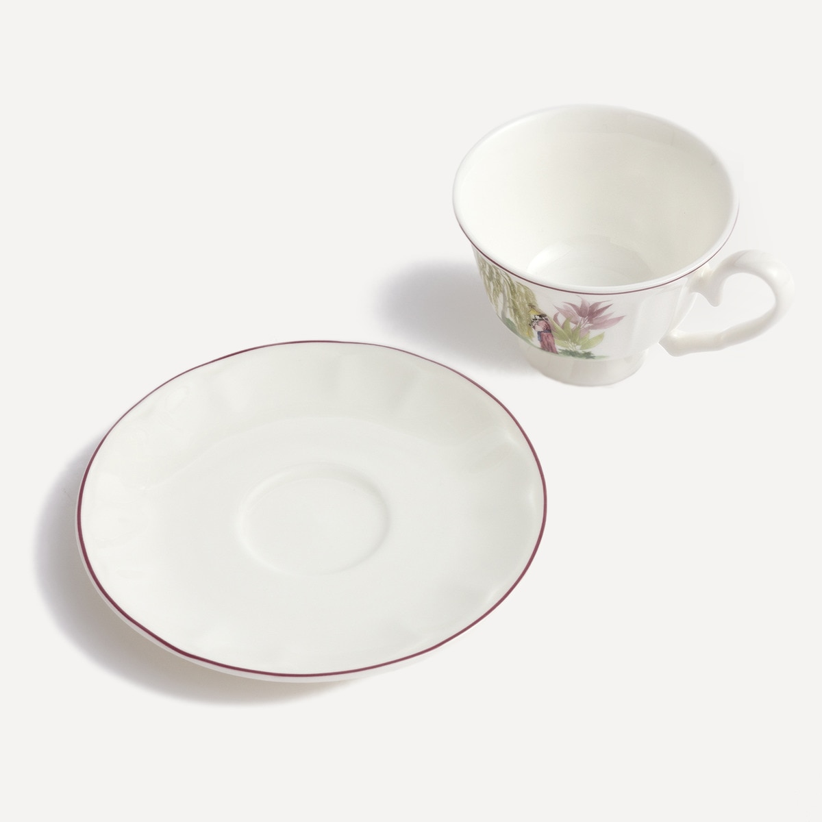 Chávena de café com prato Nakamura Branco-3