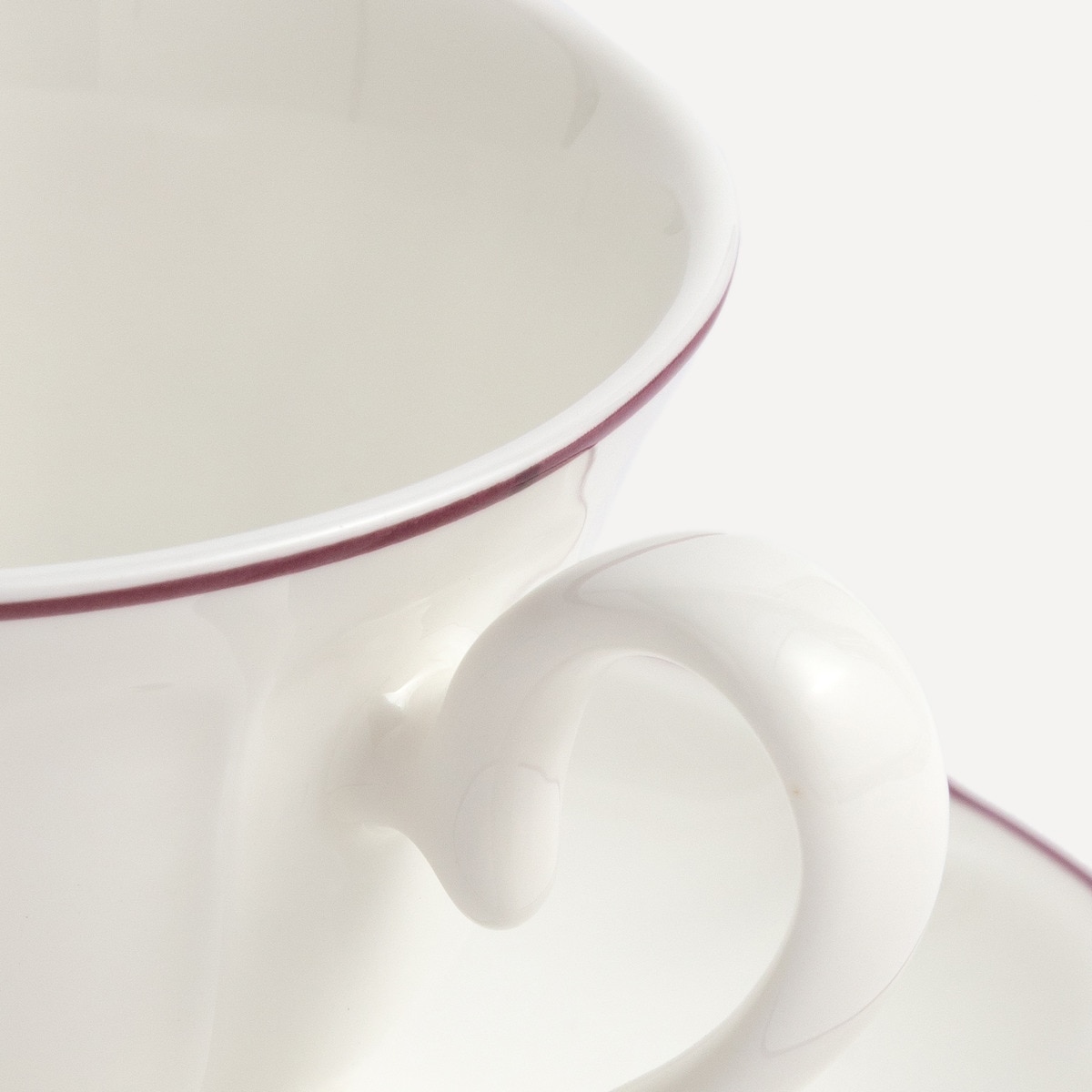 Chávena de café com prato Nakamura Branco-2