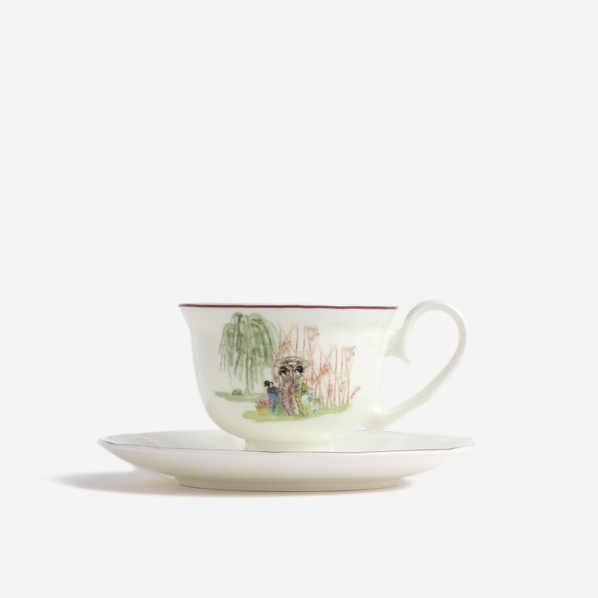 El Corte Inglés - Taza De Té Con Plato Nakamura Blanco