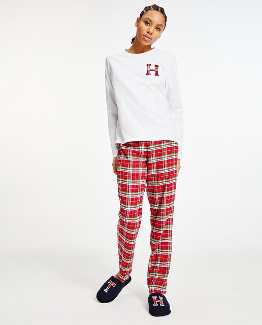 Set de pijama de cuadros y zapatillas · Tommy Hilfiger · El Corte Inglés