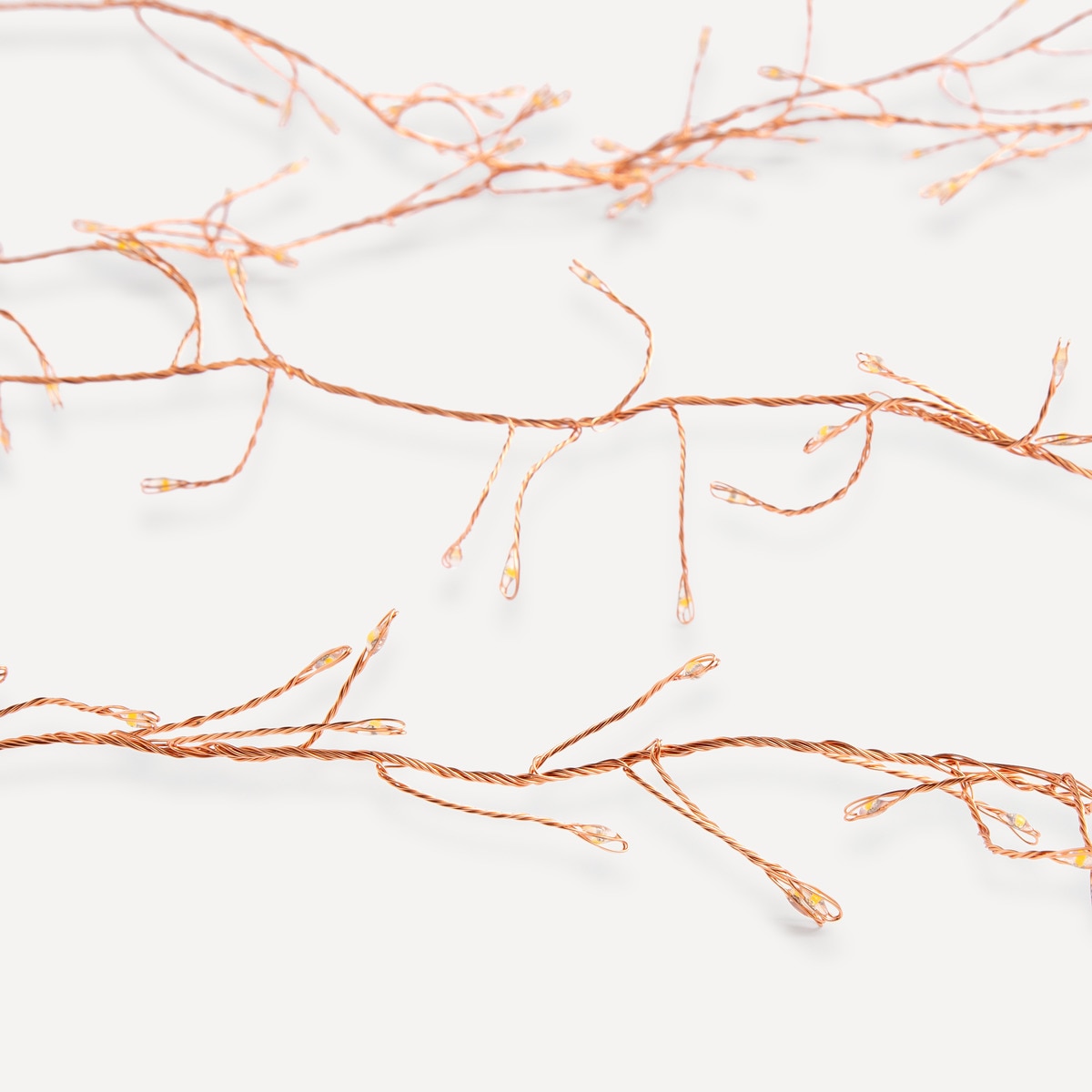 Grinalda com Fio de Cobre e 240 Luzes LED Cobre-2