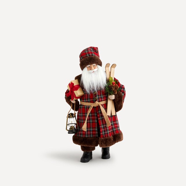 Muñeco de resina Santa cuadros tartán Navidad El Corte Inglés · El Corte  Inglés