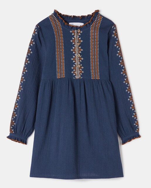 Vestido de niña bordados y lurex · Kids El Corte Inglés · El Corte Inglés