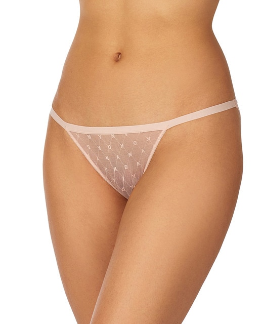 Imagen 0 de Tanga rosa con logo