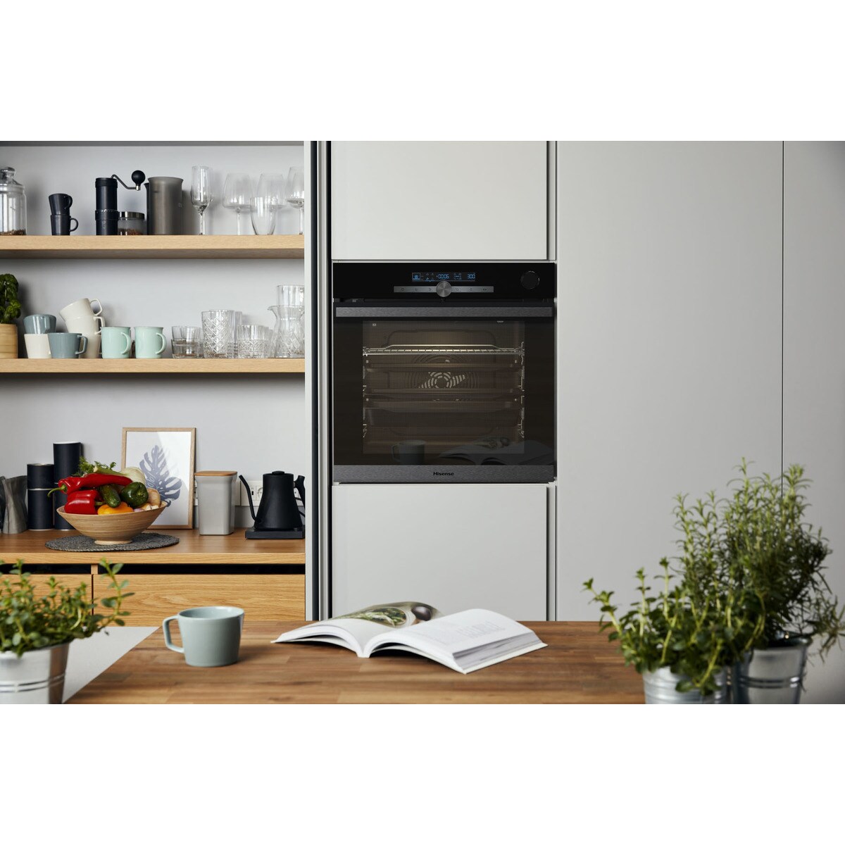 Horno multifunción Hisense BSA66334PG con depósito 100% vapor y con  pirólisis · El Corte Inglés