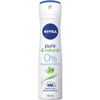 Desodorizante 0% Alumínio Fresh Sensation Spray Pure & Natural embalagem 150 ml - Nivea