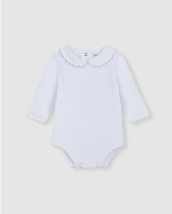 Body de bebé cuello bordado gris · Gocco · El Corte Inglés