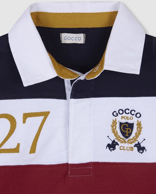 Polo de niño rayas tricolor · Gocco · El Corte Inglés