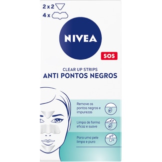 Tiras Anti Pontos Negros Clear-up Strip embalagem 6 unidades - Nivea