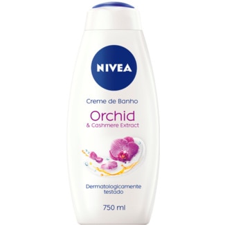 Gel de Banho Orquídea & Cashmere Extract embalagem 750 ml - Nivea