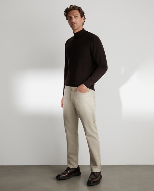 Pantalón cinco bolsillosde hombre regular beige · Emidio Tucci · El Corte  Inglés