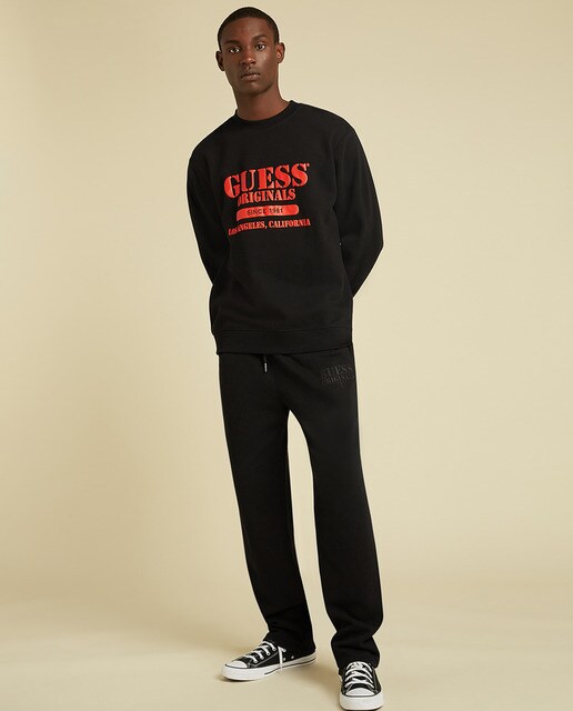 Pantalón deportivo largo de hombre negro · Guess · El Corte Inglés